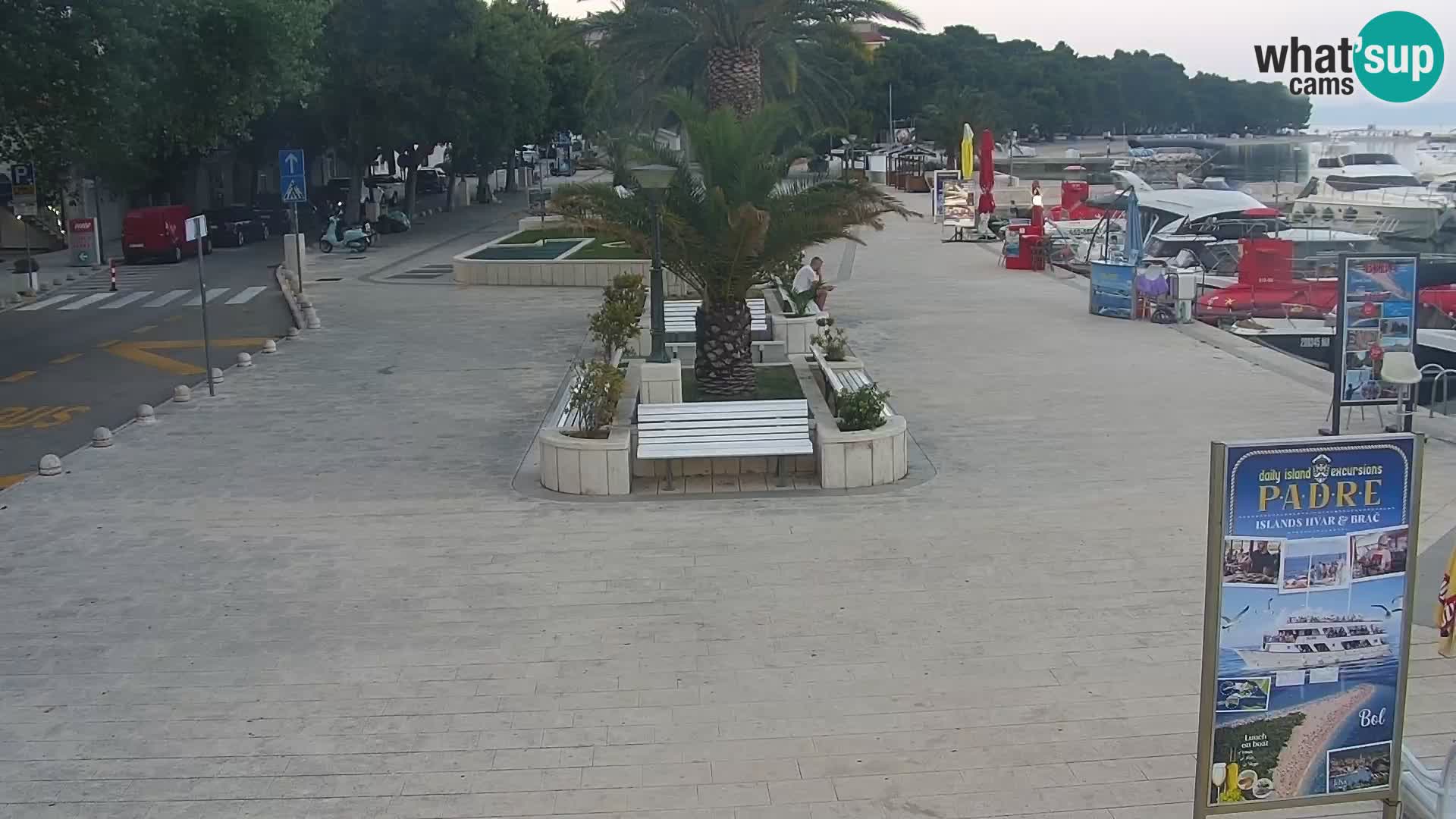 Baška Voda promenade webcam