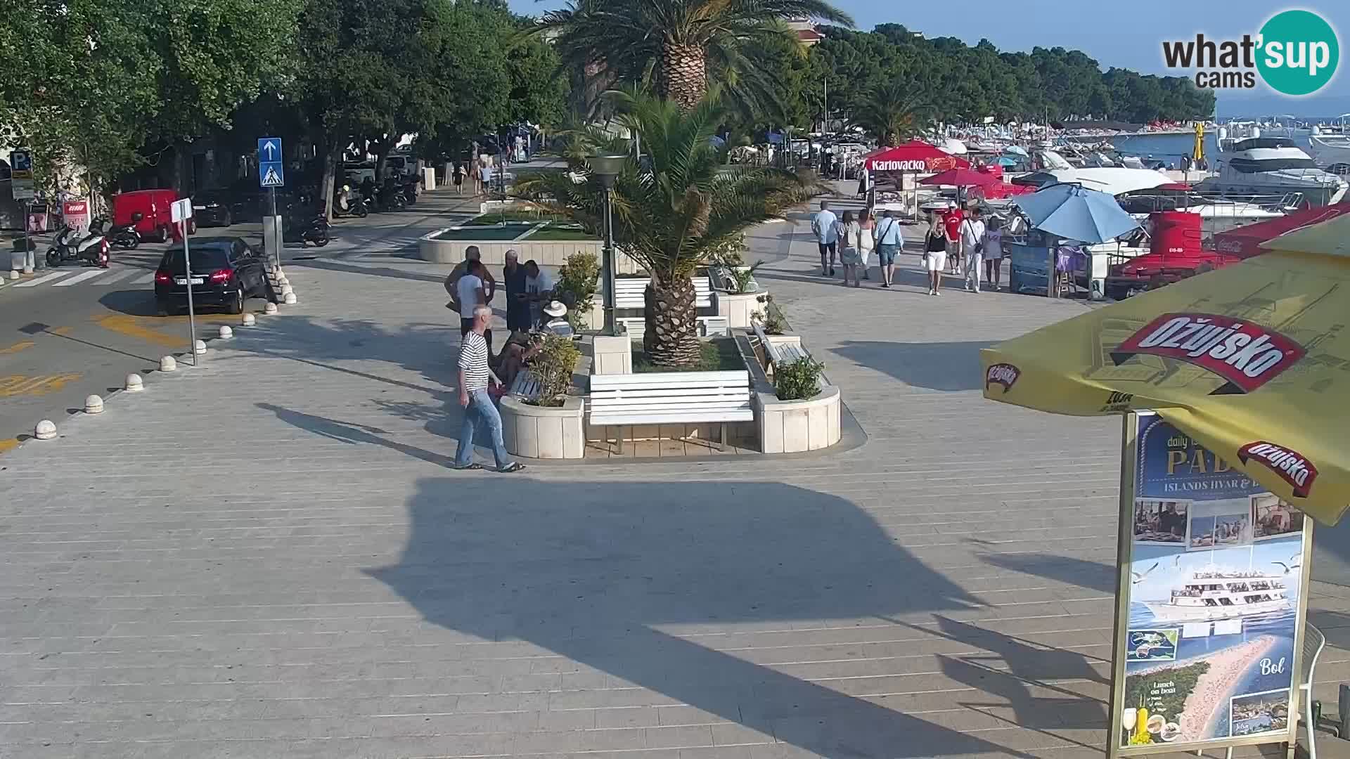 Baška Voda promenade webcam