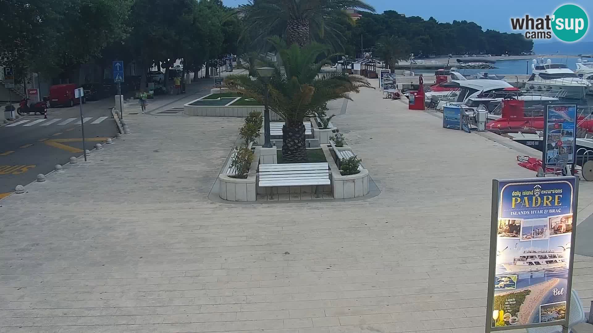 Seaside promenade in Baška Voda