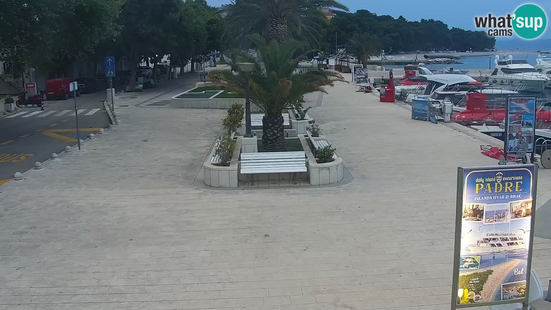 Baška Voda promenade webcam