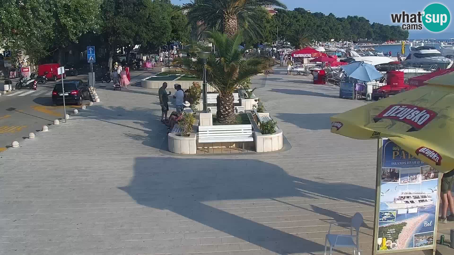 Baška Voda promenade webcam