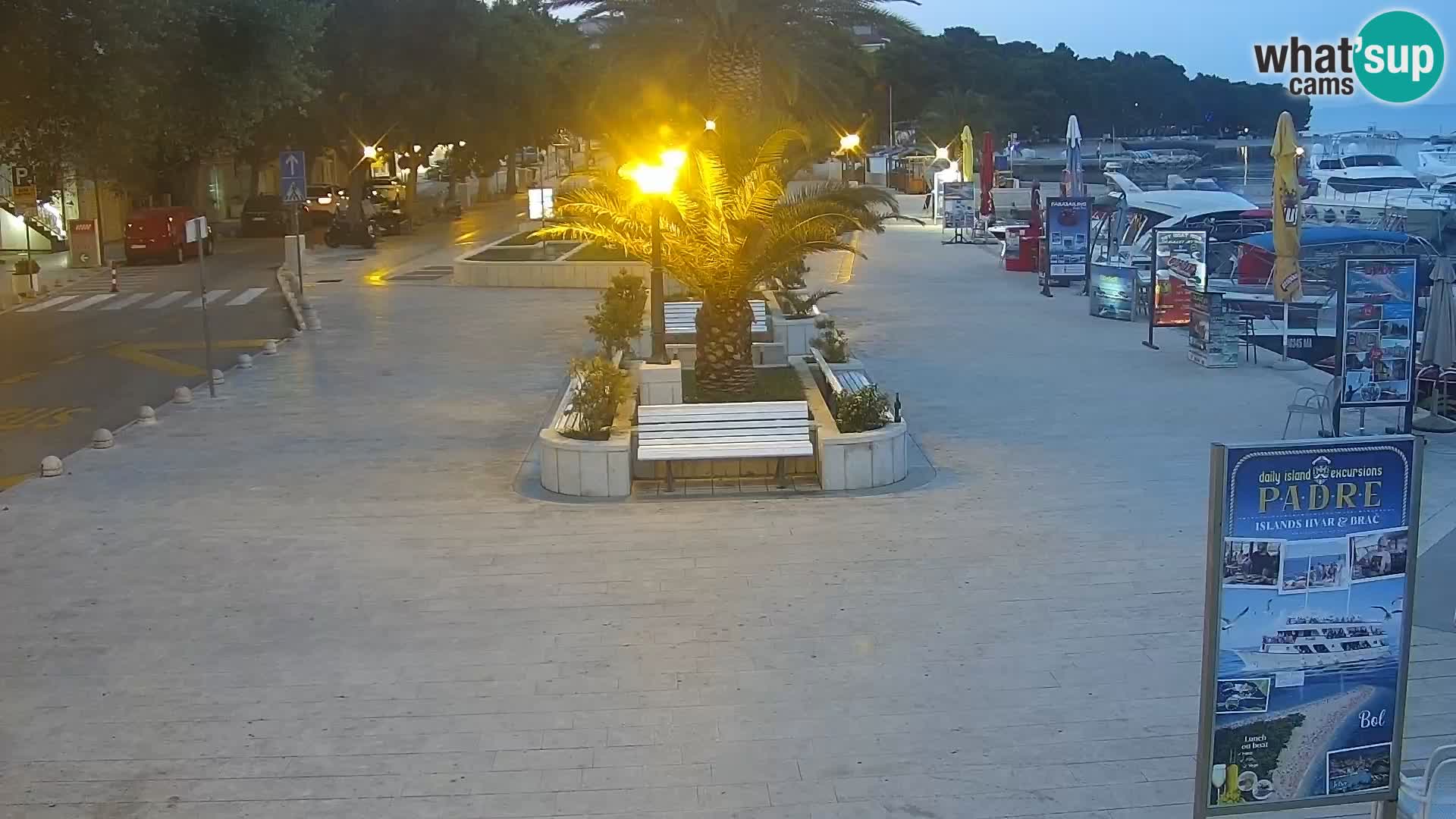 Seaside promenade in Baška Voda