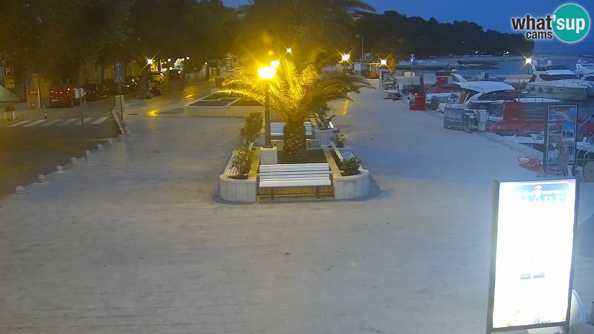 Seaside promenade in Baška Voda