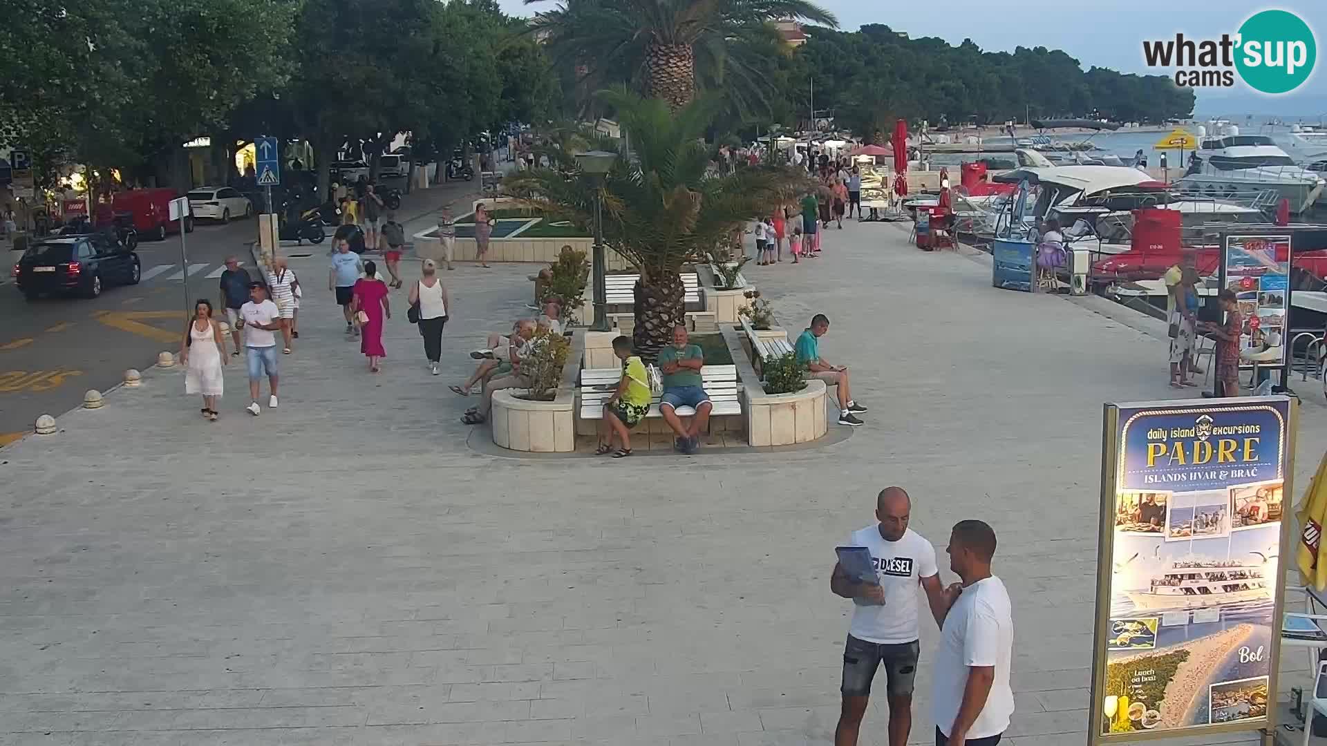 Seaside promenade in Baška Voda