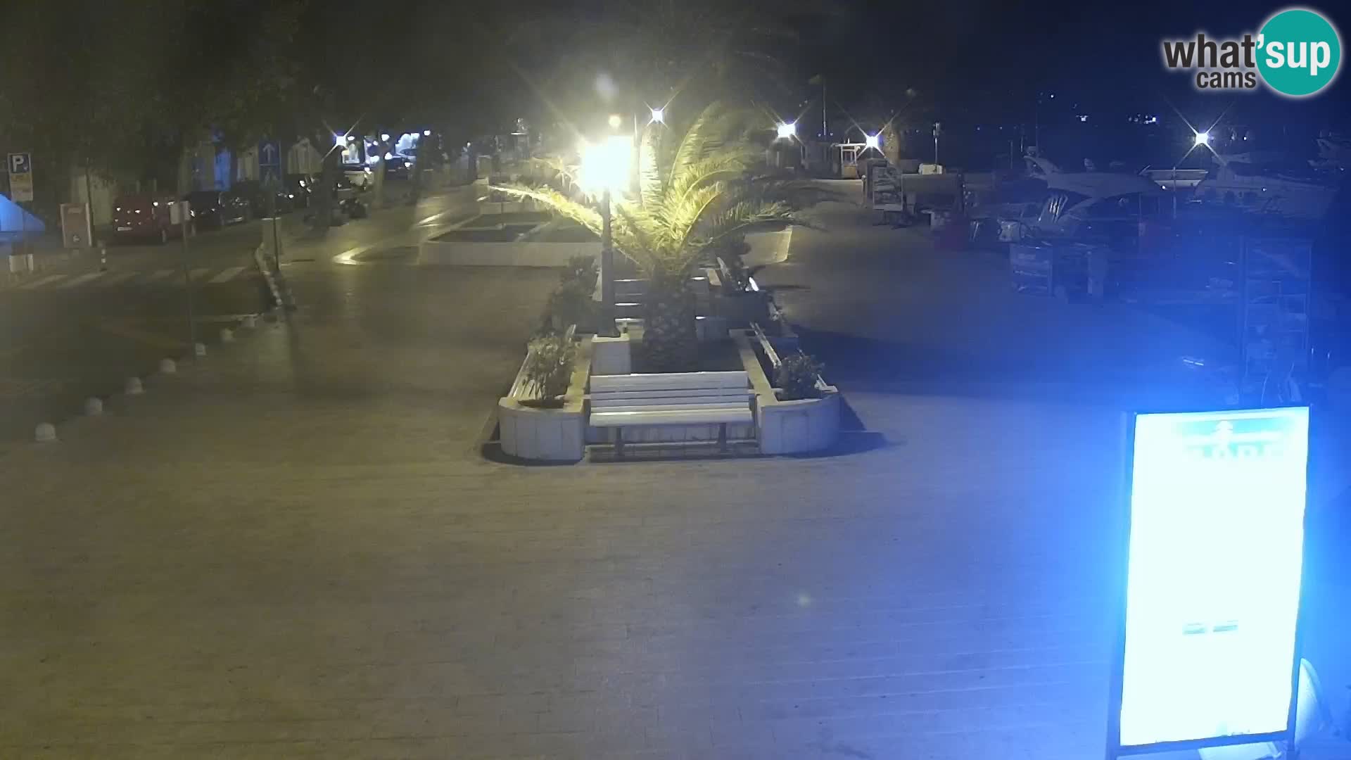 Baška Voda promenade webcam