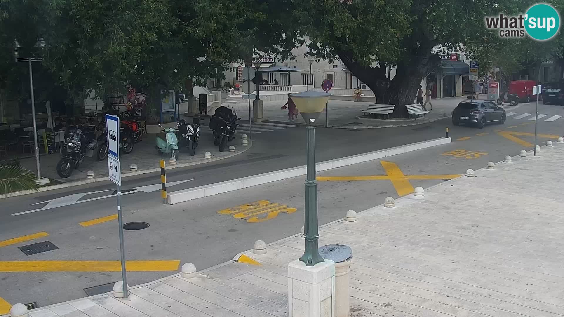Baška Voda promenade webcam