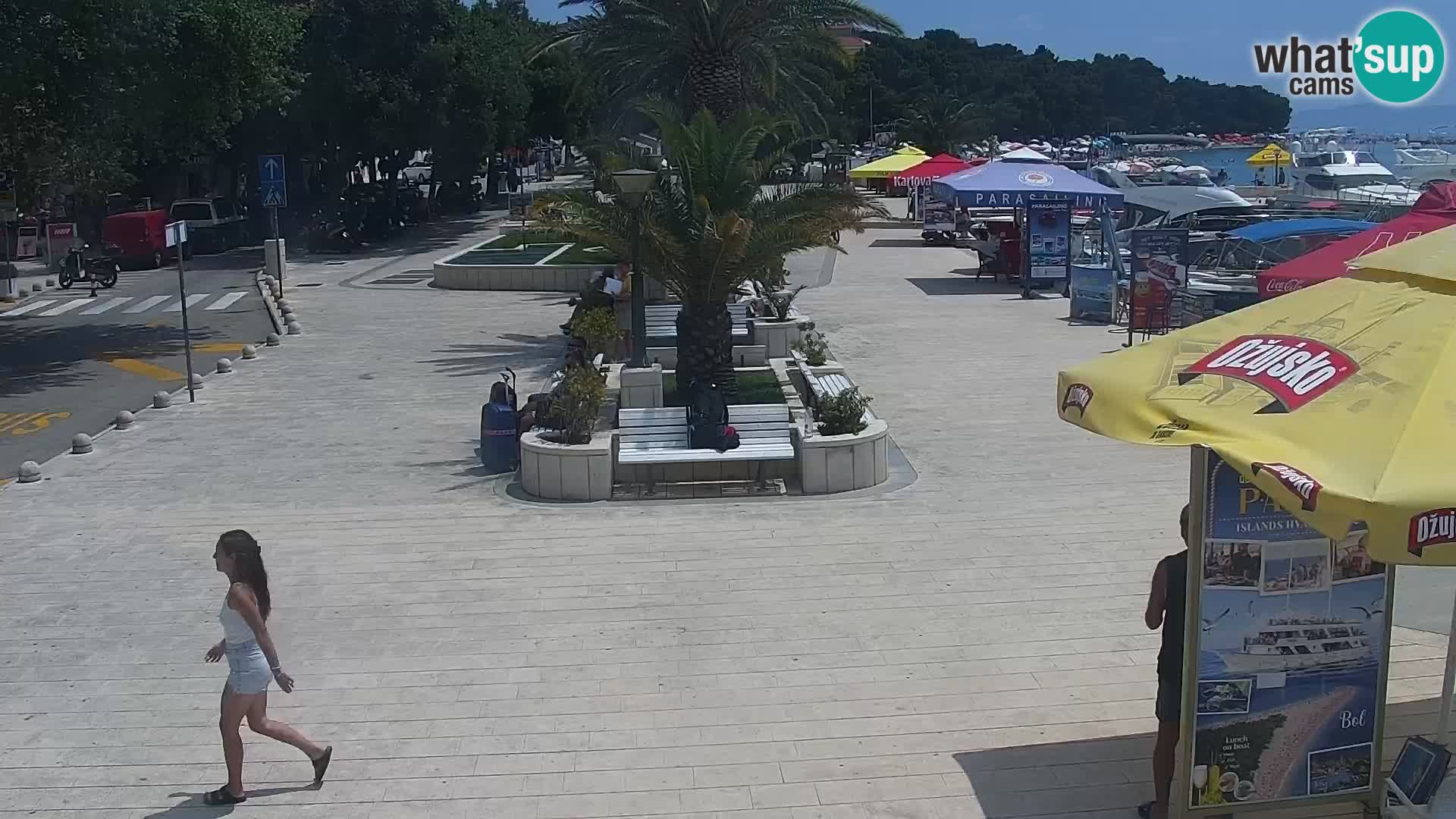 Baška Voda promenade webcam