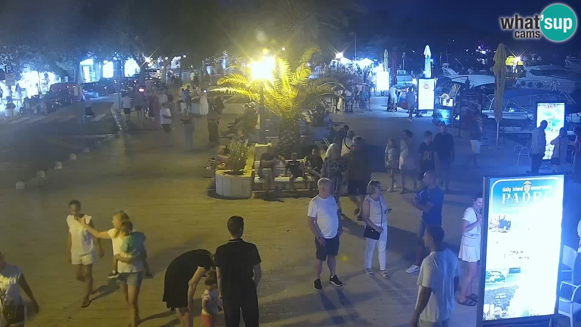 Baška Voda promenade webcam