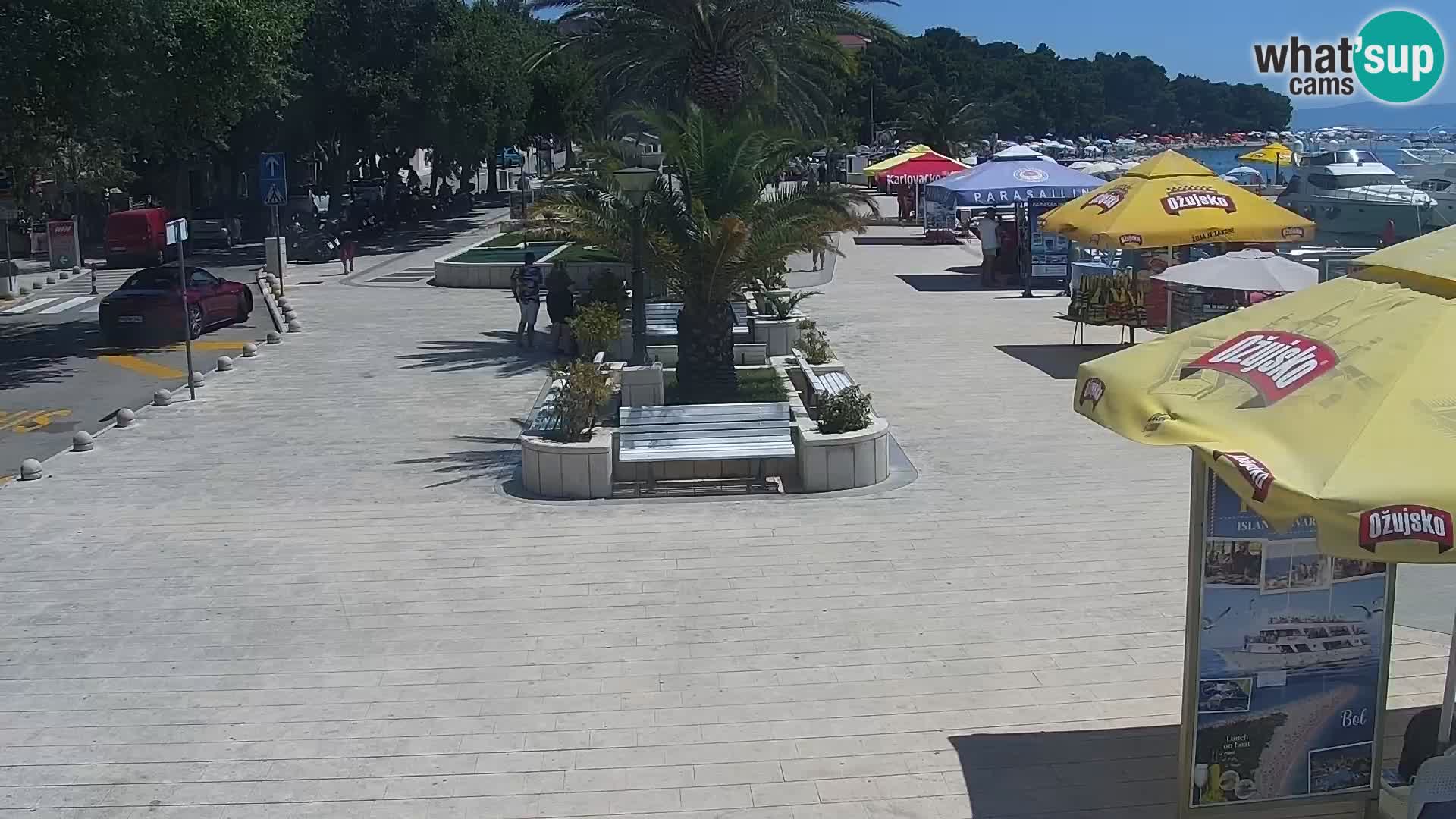 Baška Voda promenade webcam