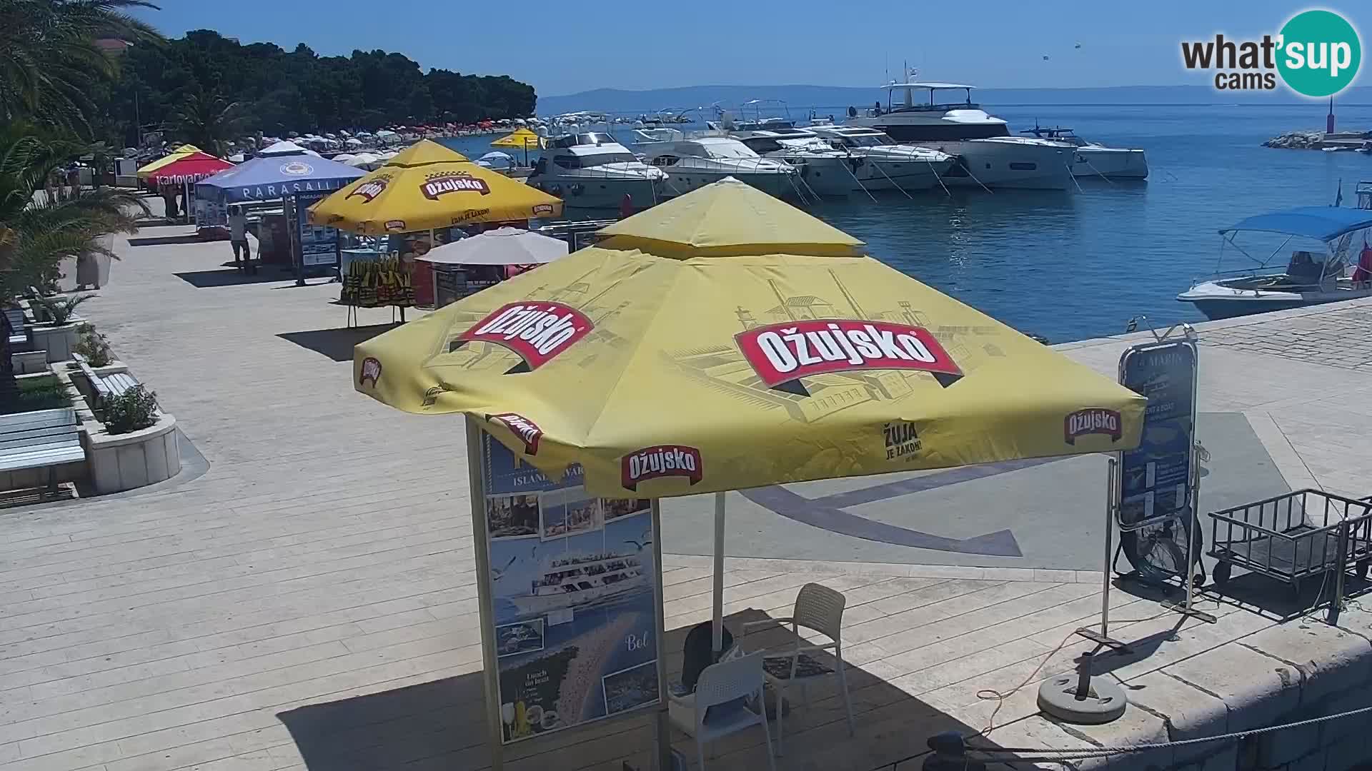 Baška Voda promenade webcam