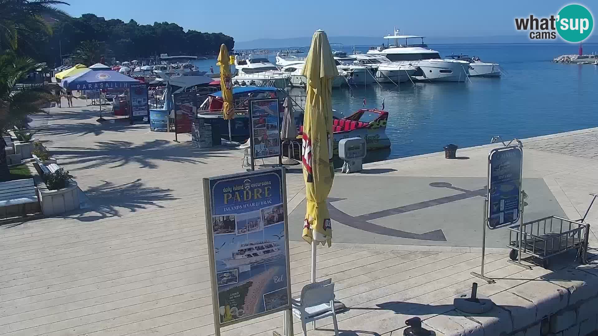 Seaside promenade in Baška Voda