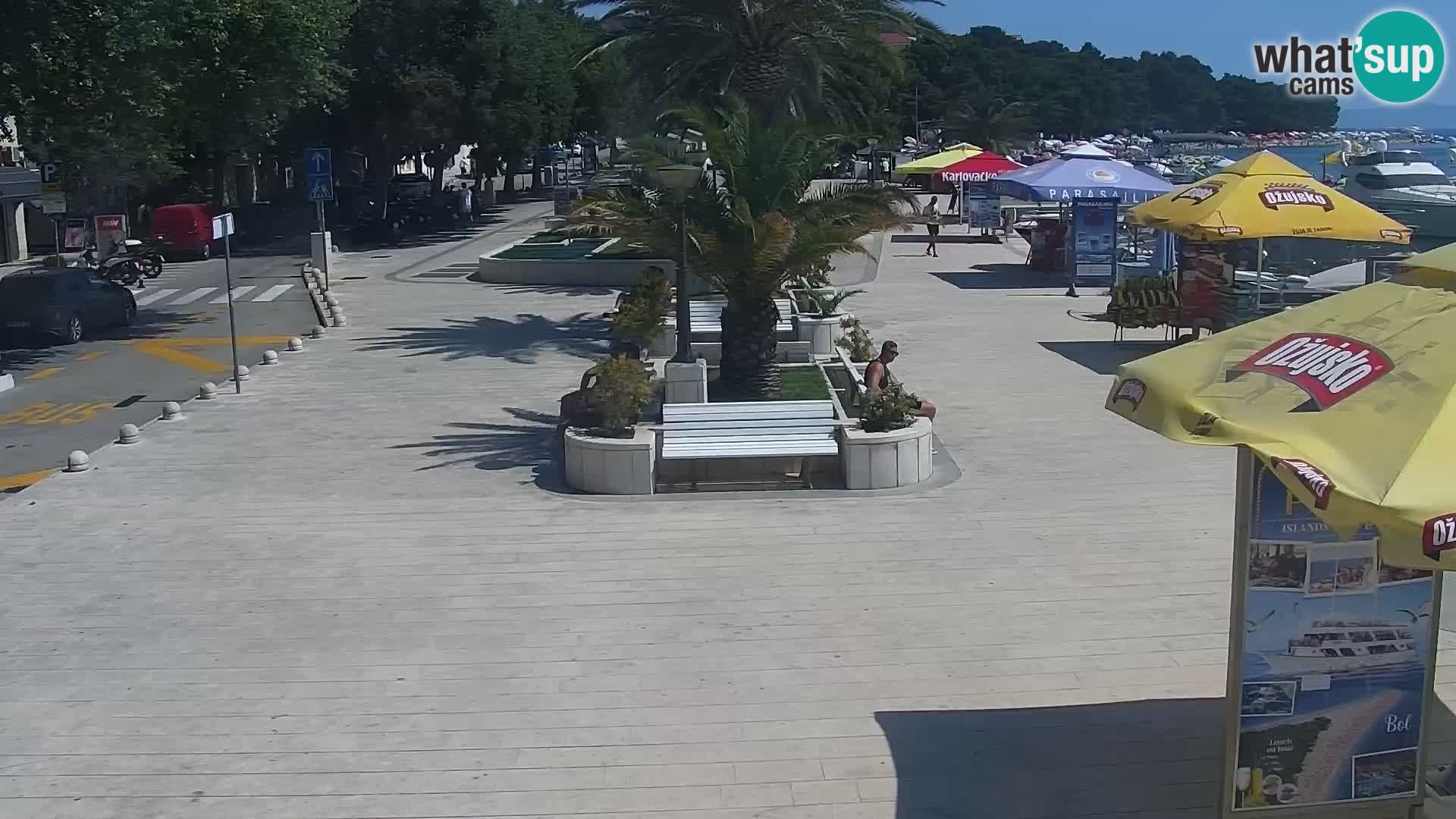 Baška Voda promenade webcam