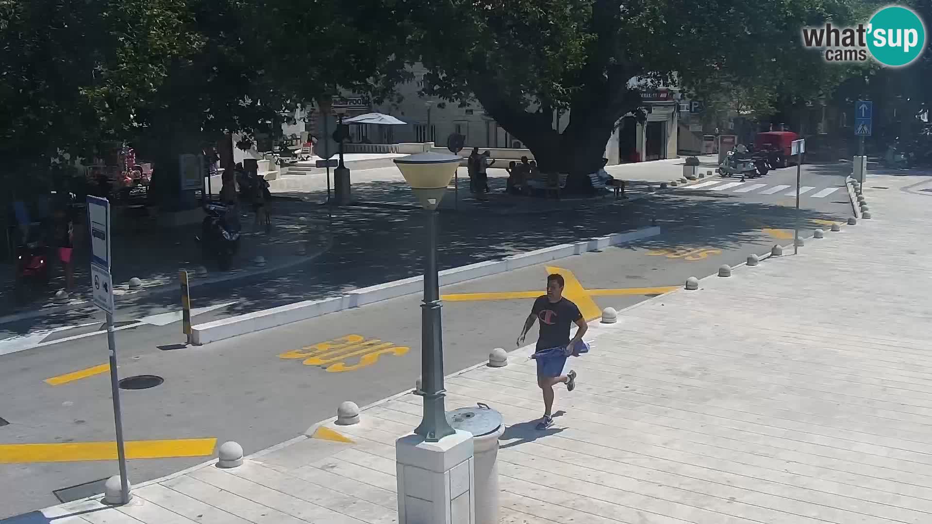 Baška Voda promenade webcam