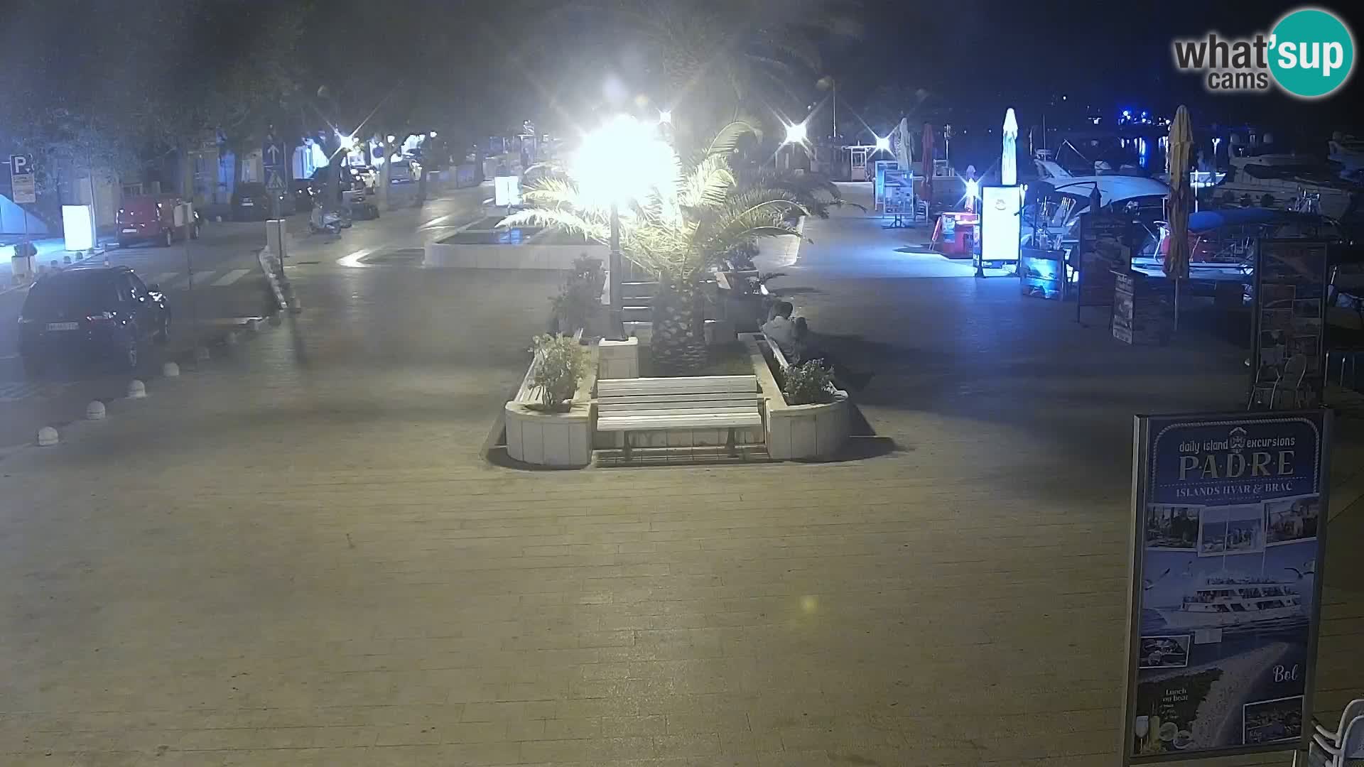 Baška Voda promenade webcam