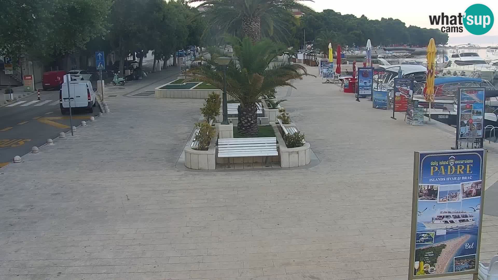Baška Voda promenade webcam