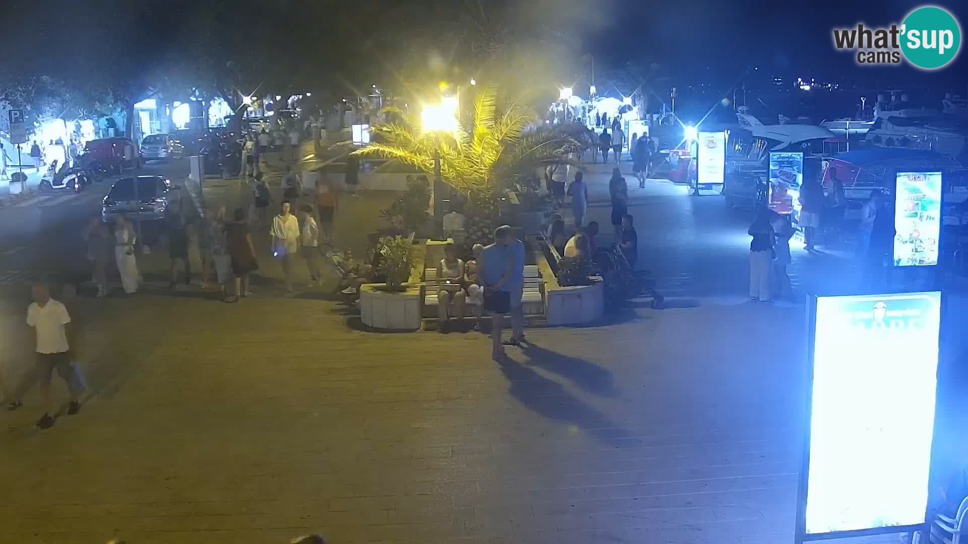 Baška Voda promenade webcam