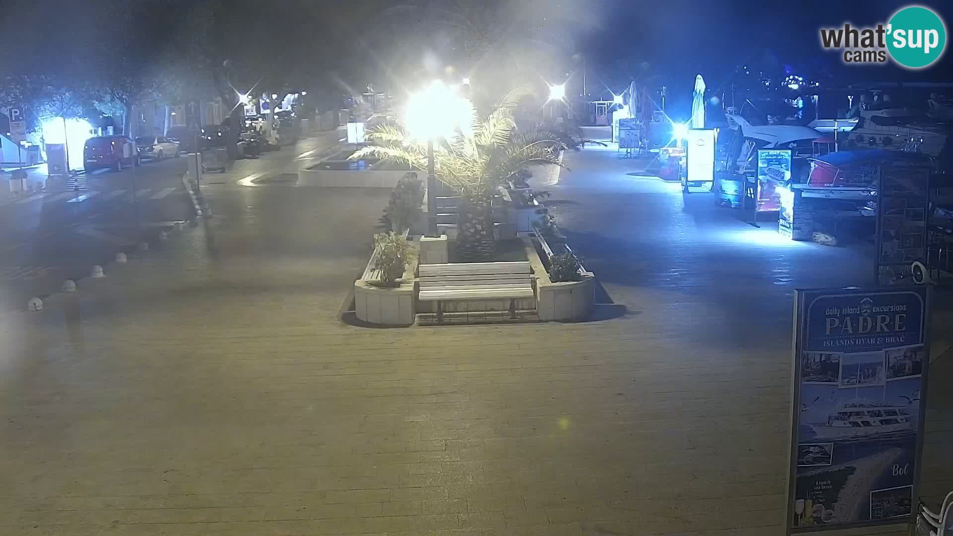 Baška Voda promenade webcam