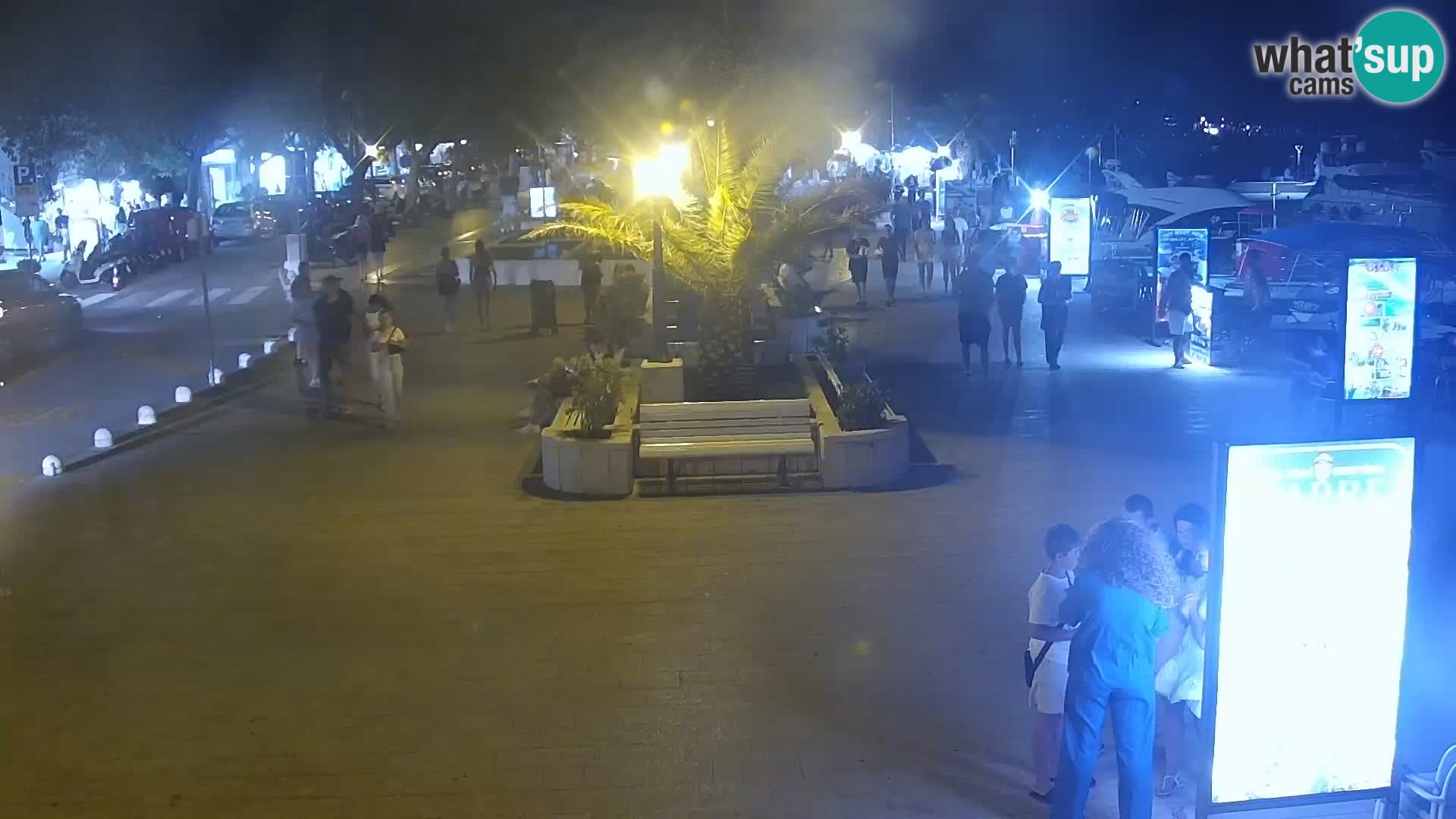 Baška Voda promenade webcam