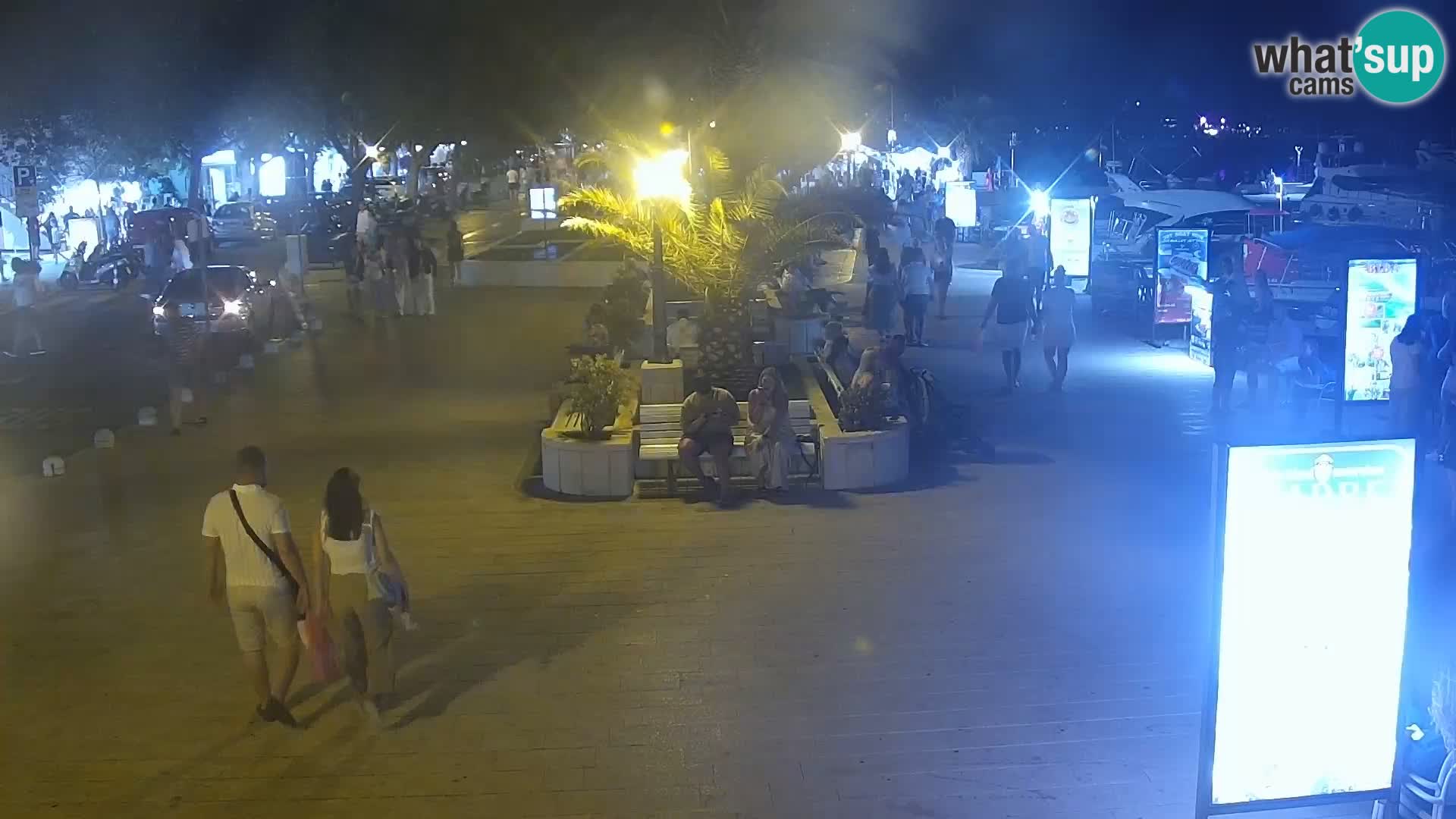 Seaside promenade in Baška Voda
