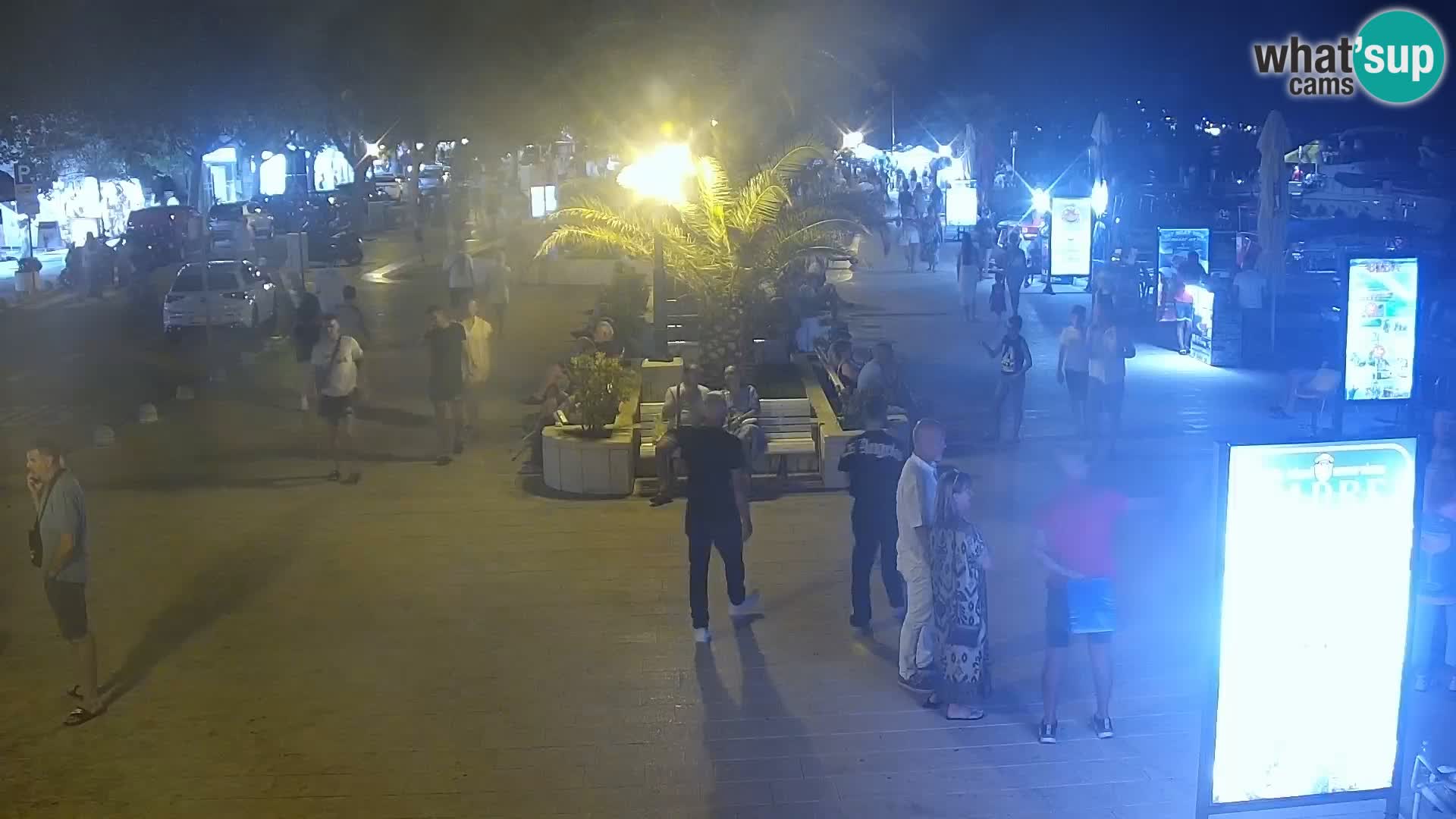 Baška Voda promenade webcam