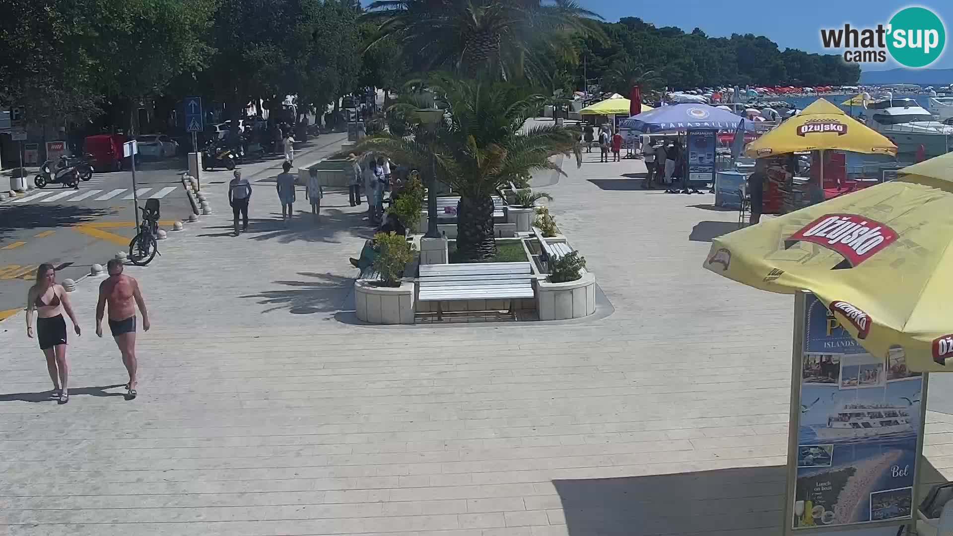 Baška Voda promenade webcam
