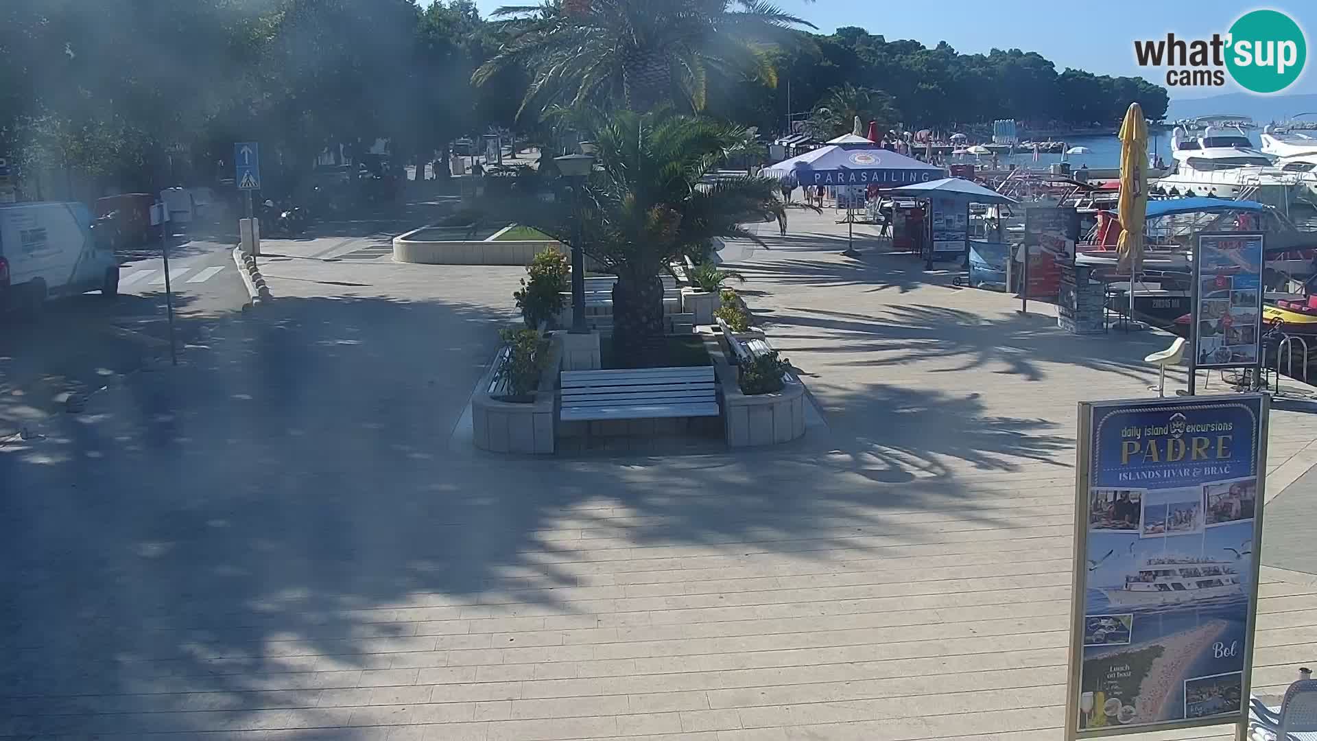 Baška Voda promenade webcam