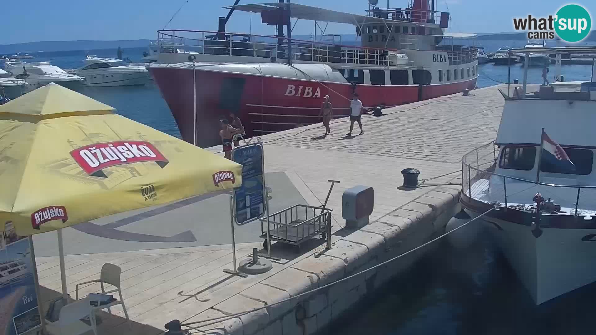 Baška Voda promenade webcam