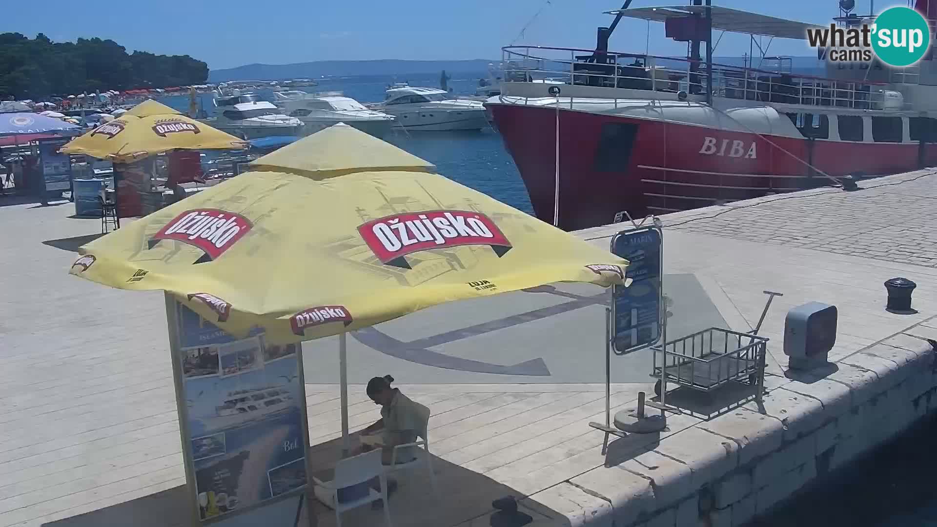 Baška Voda promenade webcam