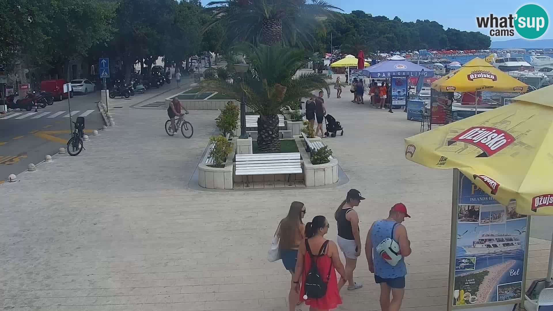 Baška Voda promenade webcam