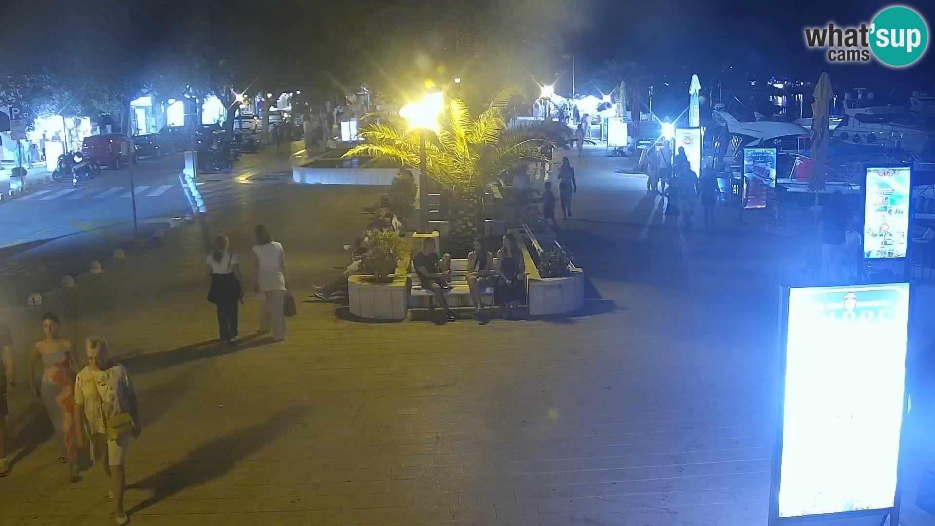 Baška Voda promenade webcam