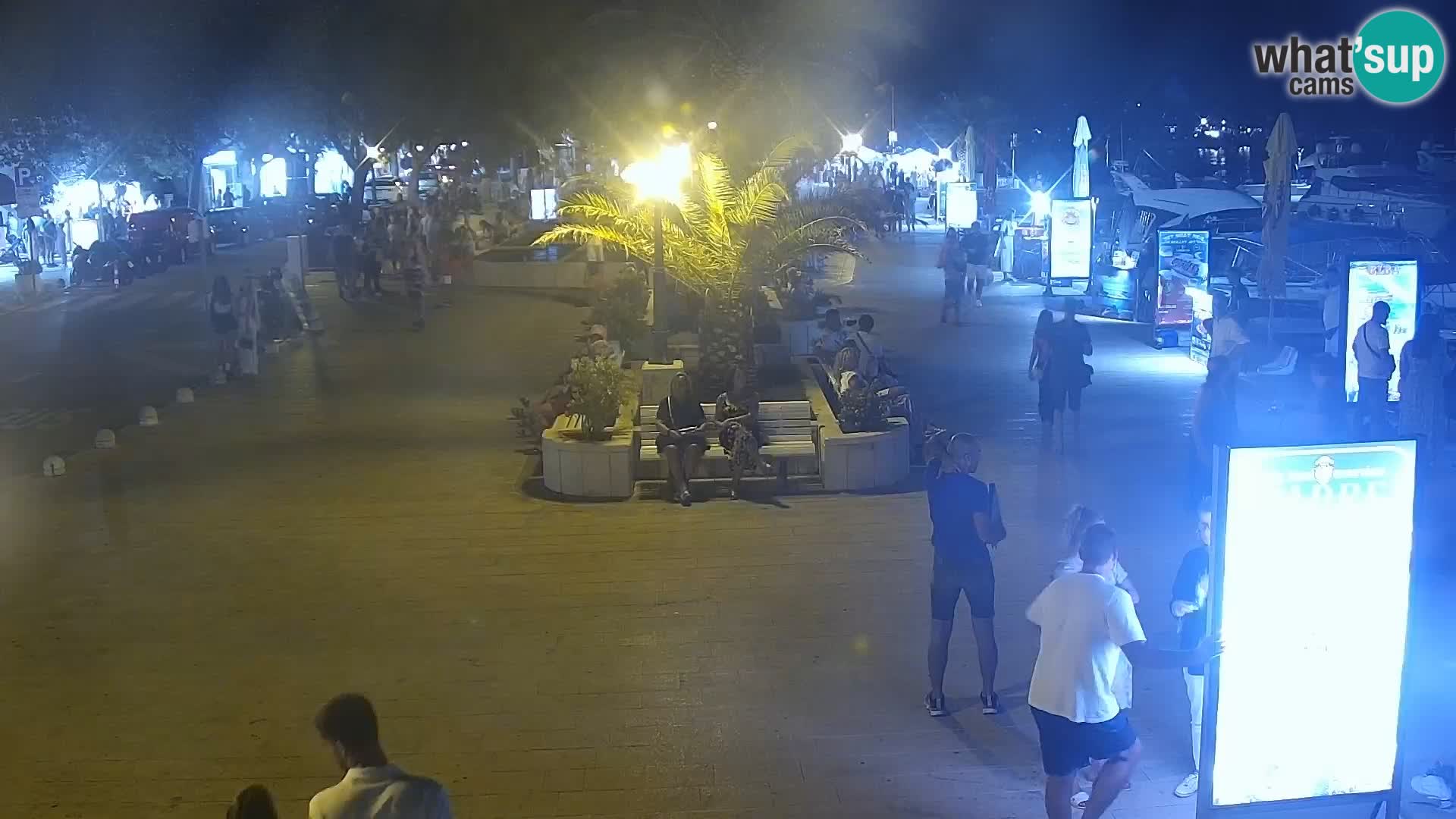 Baška Voda promenade webcam