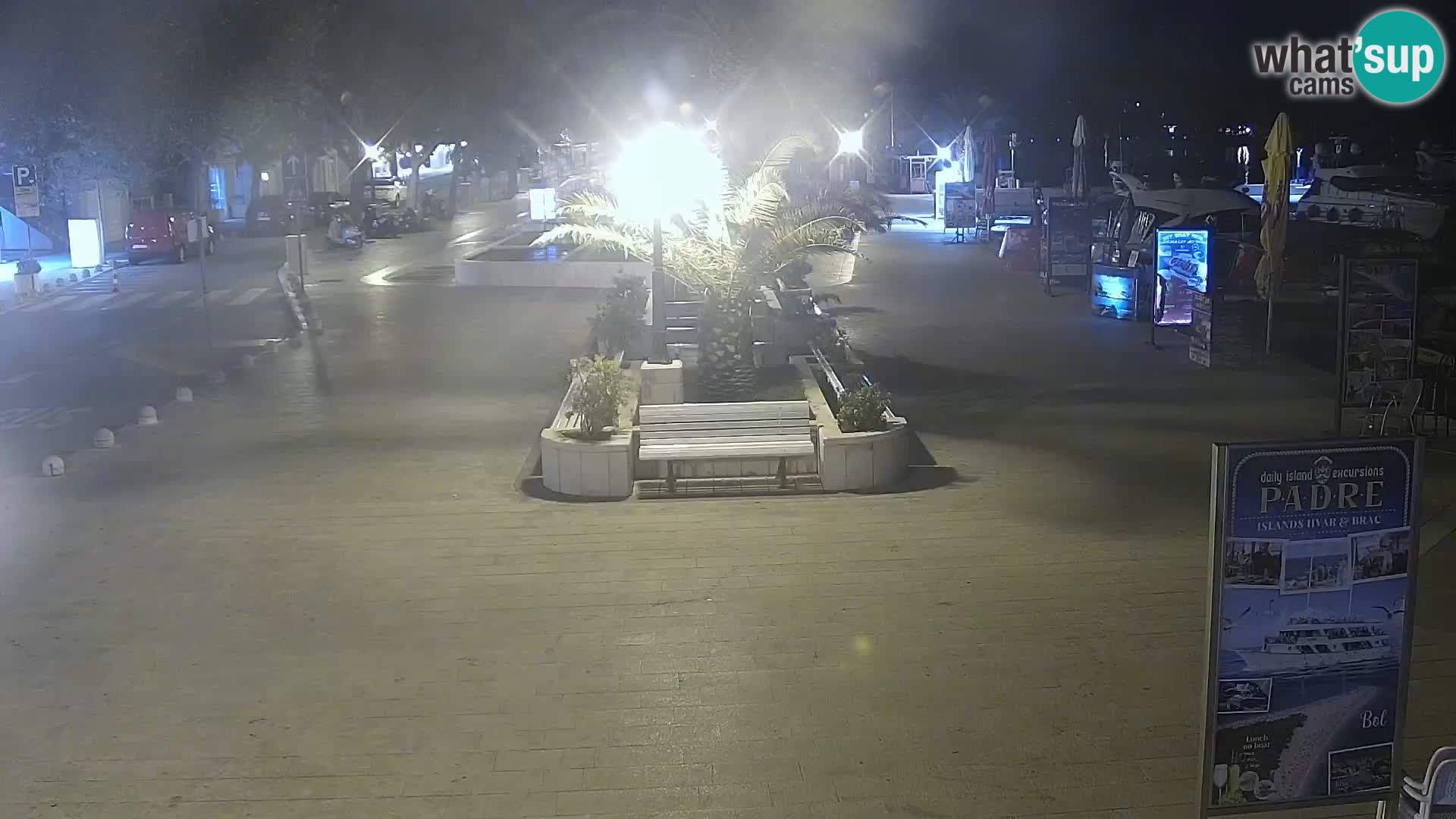 Baška Voda promenade webcam
