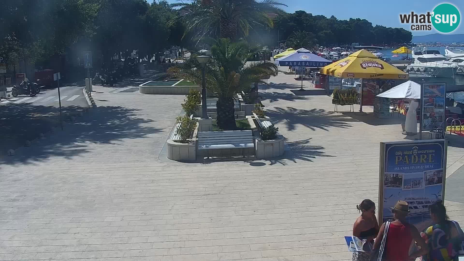 Baška Voda promenade webcam