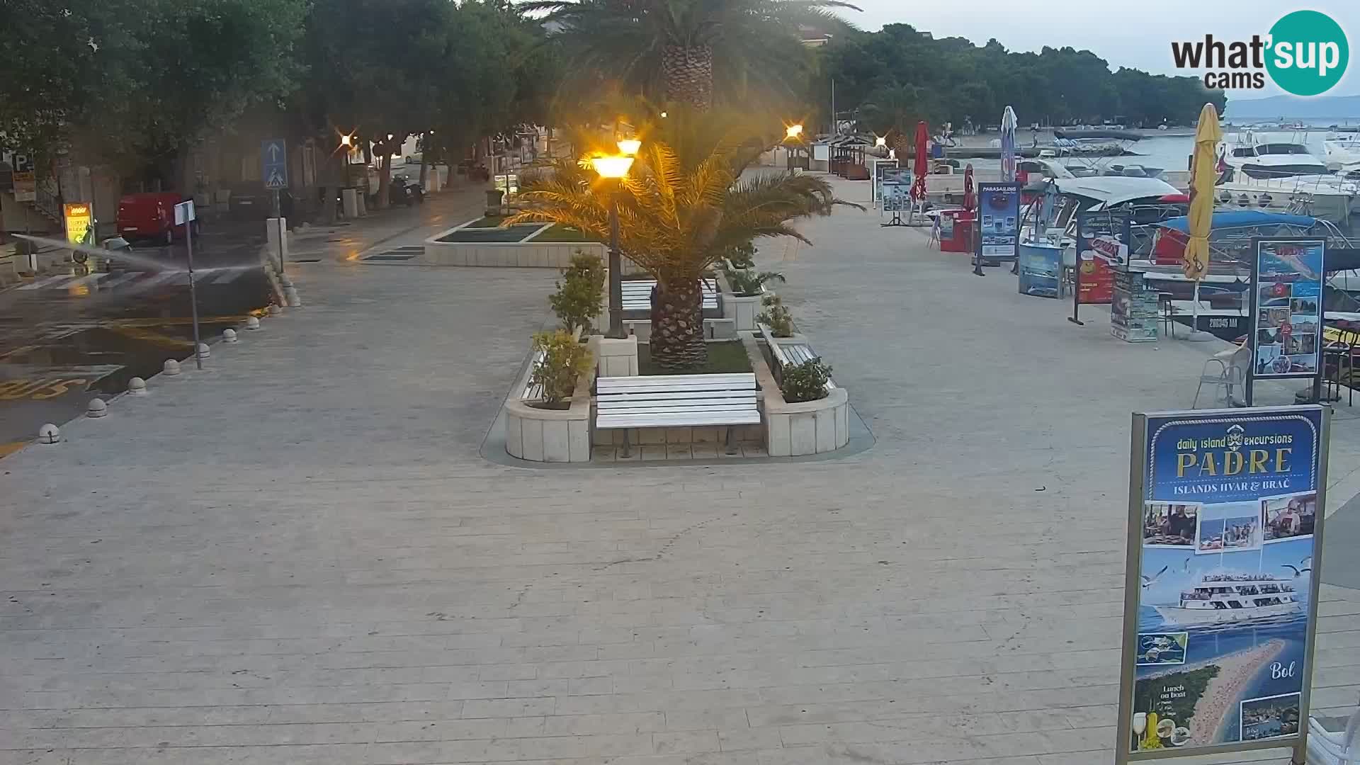 Baška Voda promenade webcam