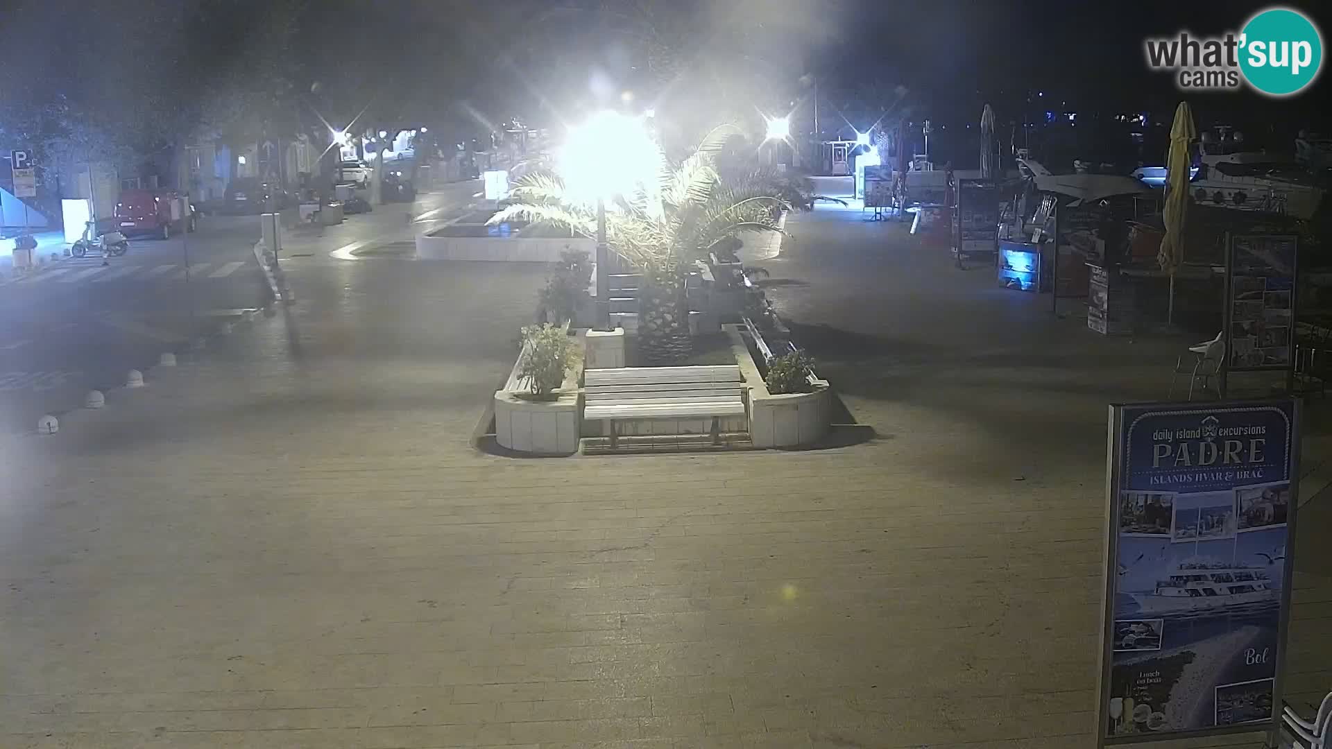 Baška Voda promenade webcam