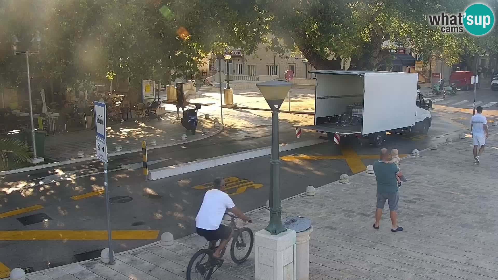 Baška Voda promenade webcam