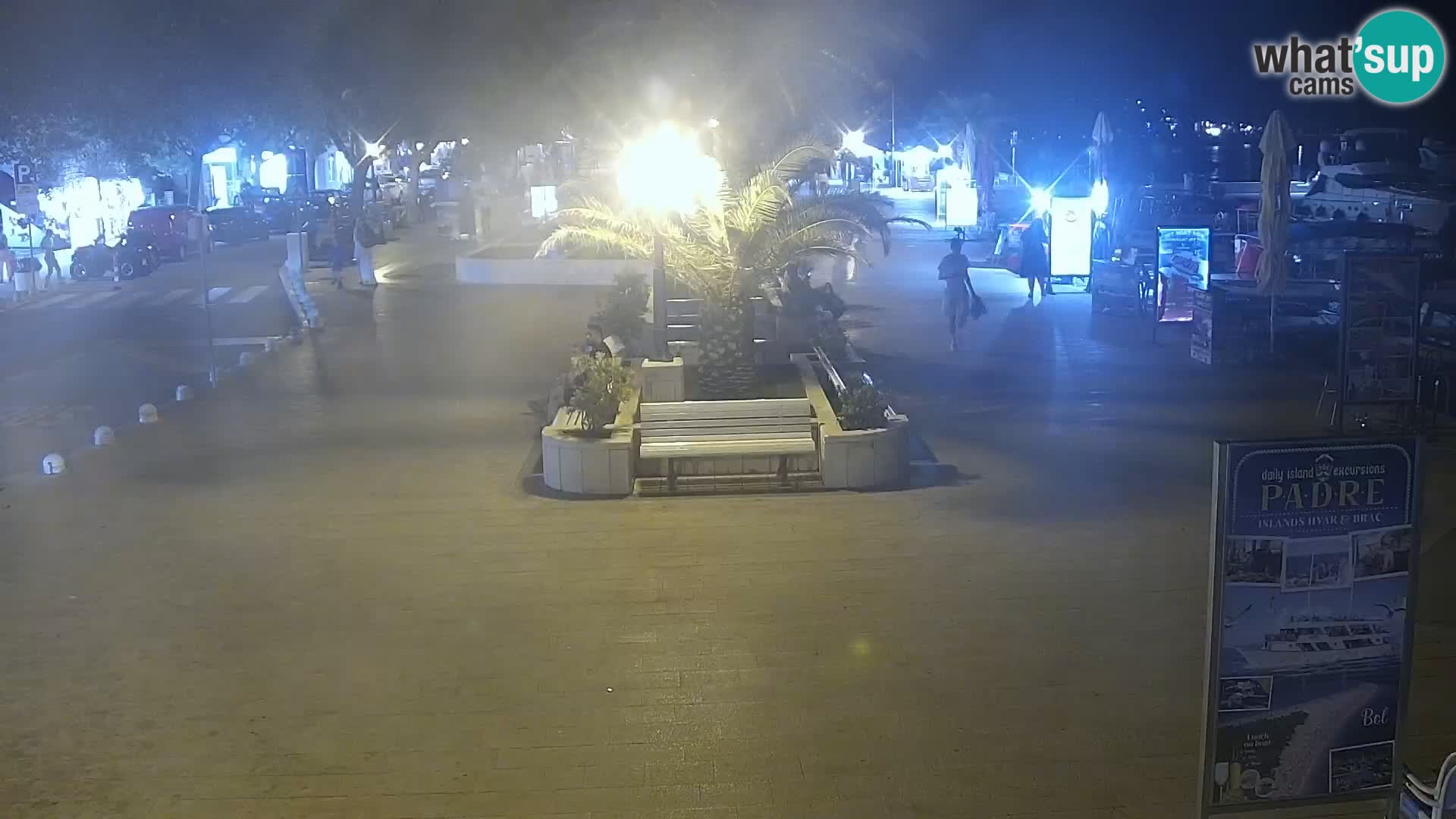 Baška Voda promenade webcam