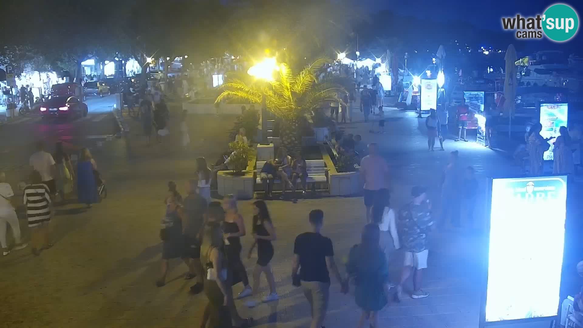 Baška Voda promenade webcam