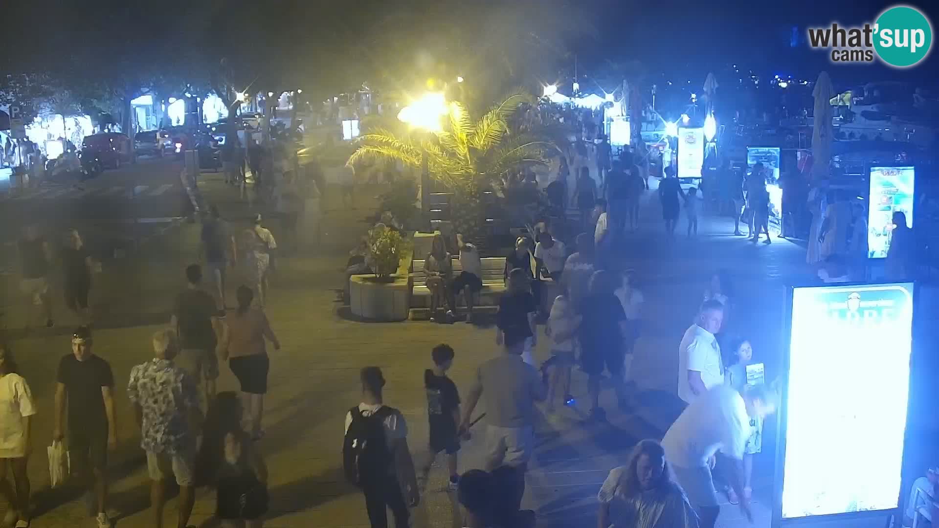 Seaside promenade in Baška Voda