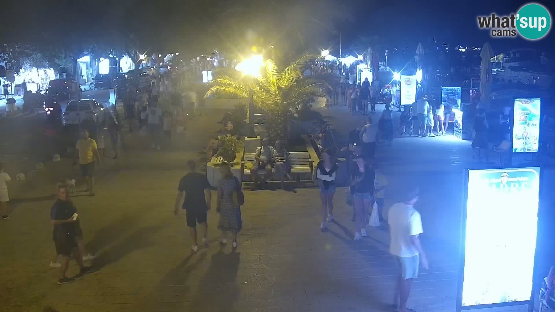 Baška Voda promenade webcam