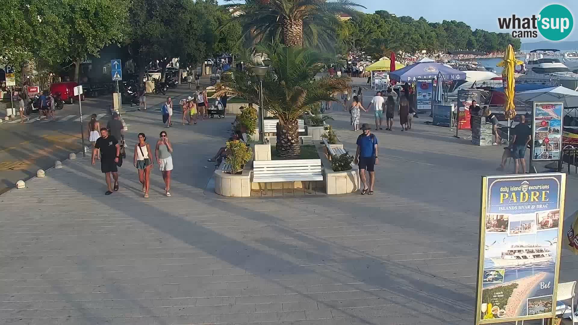 Baška Voda promenade webcam