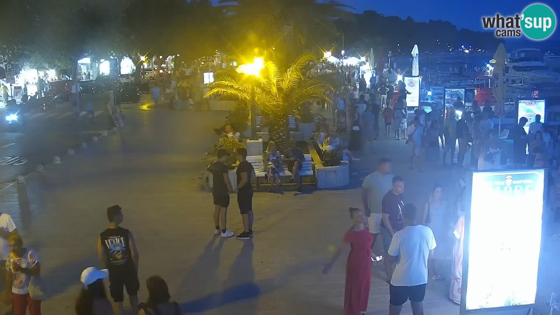 Baška Voda promenade webcam