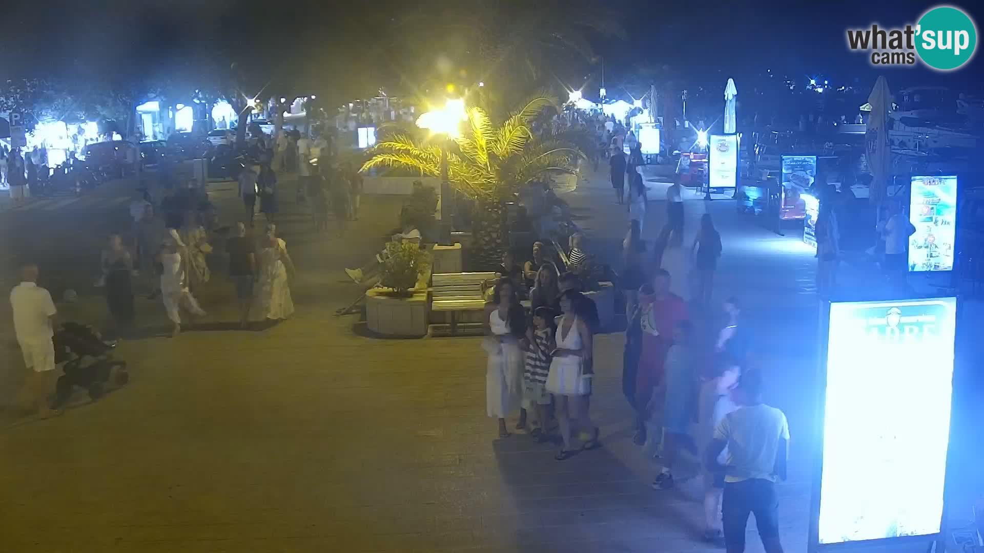 Baška Voda promenade webcam
