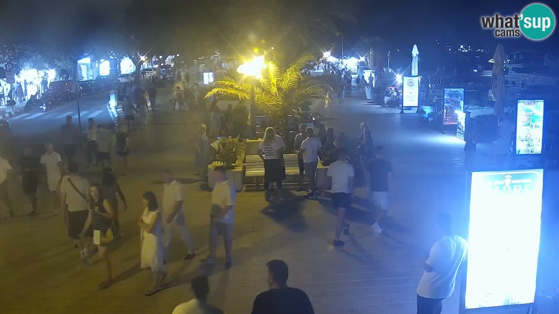 Baška Voda promenade webcam