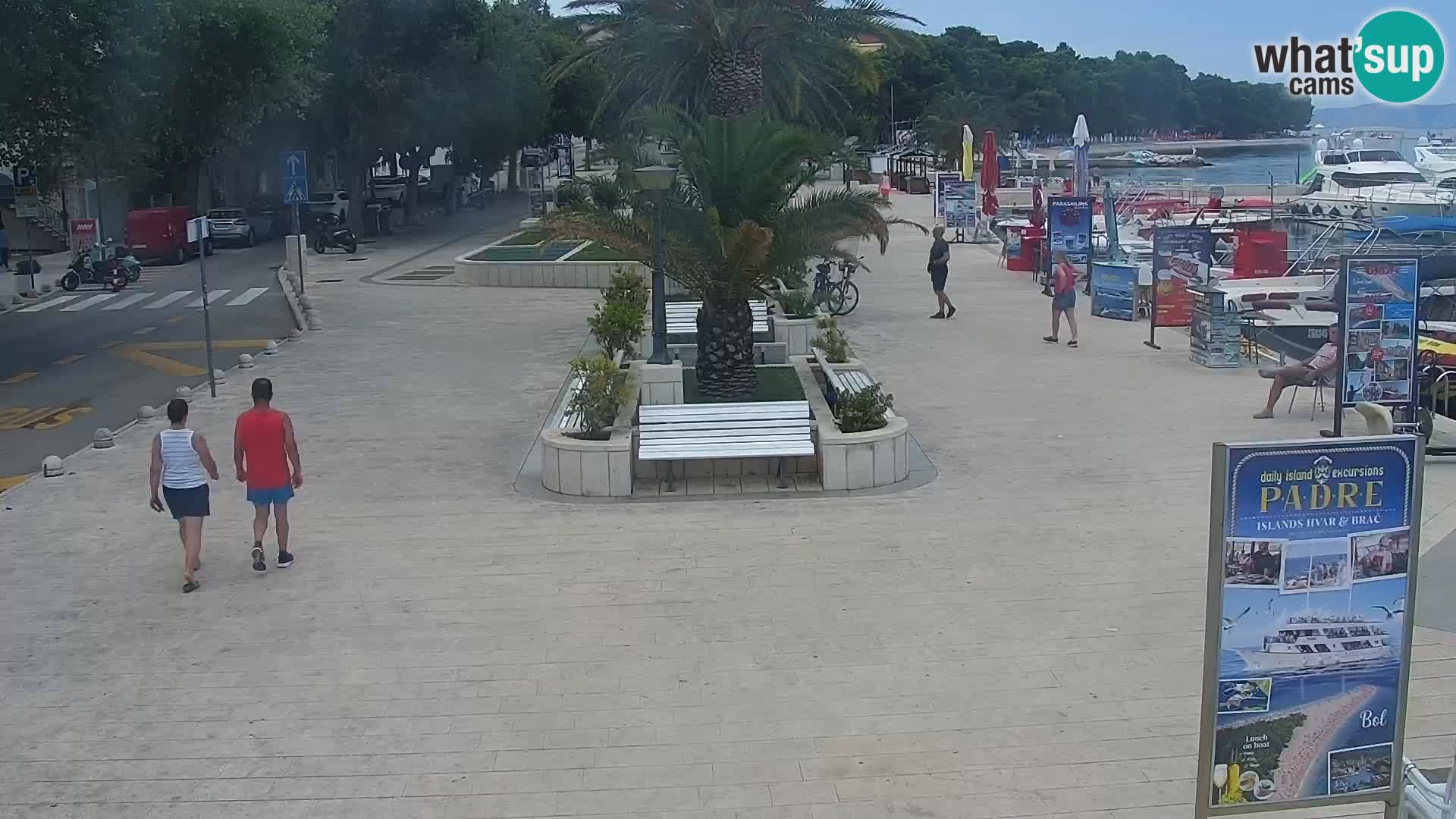 Baška Voda promenade webcam