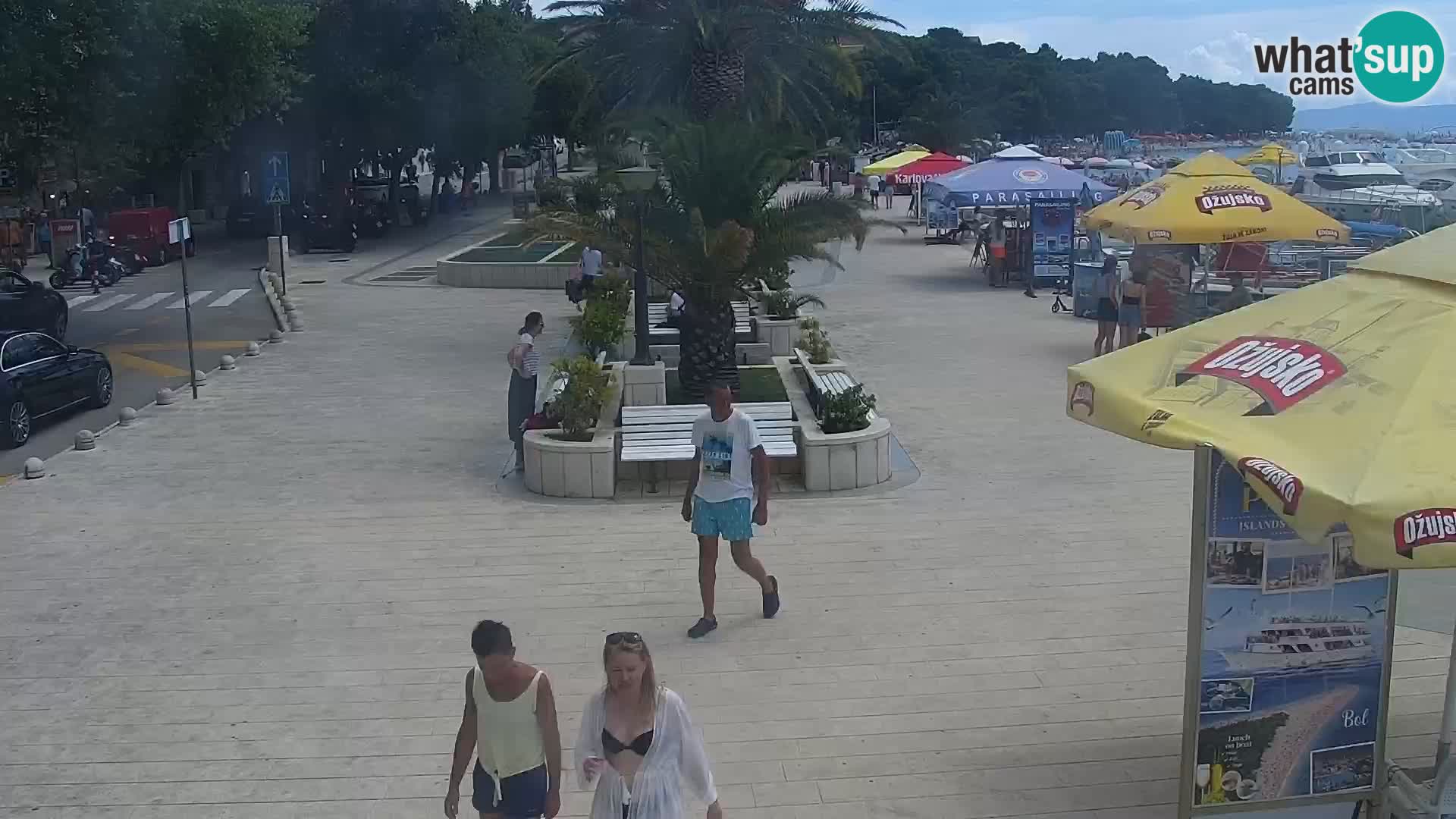 Baška Voda promenade webcam