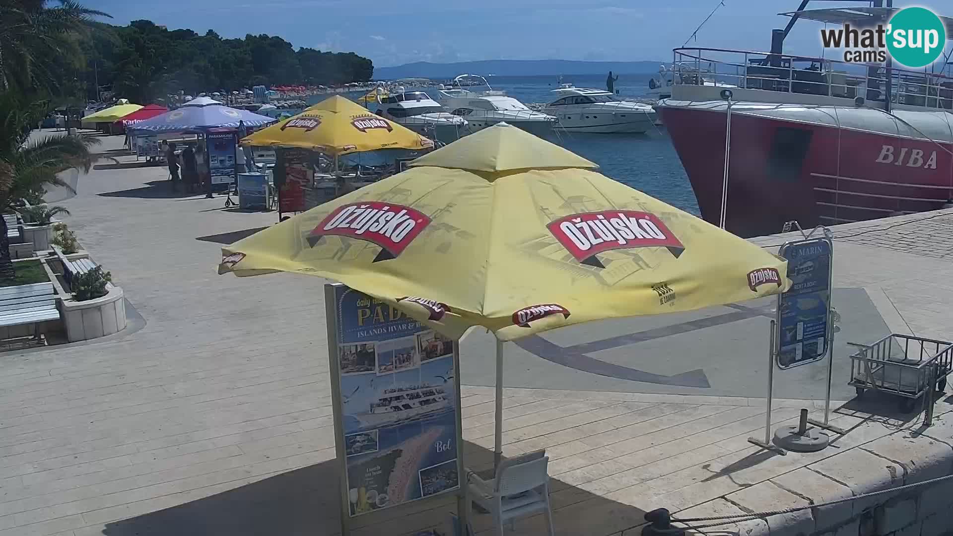 Baška Voda promenade webcam