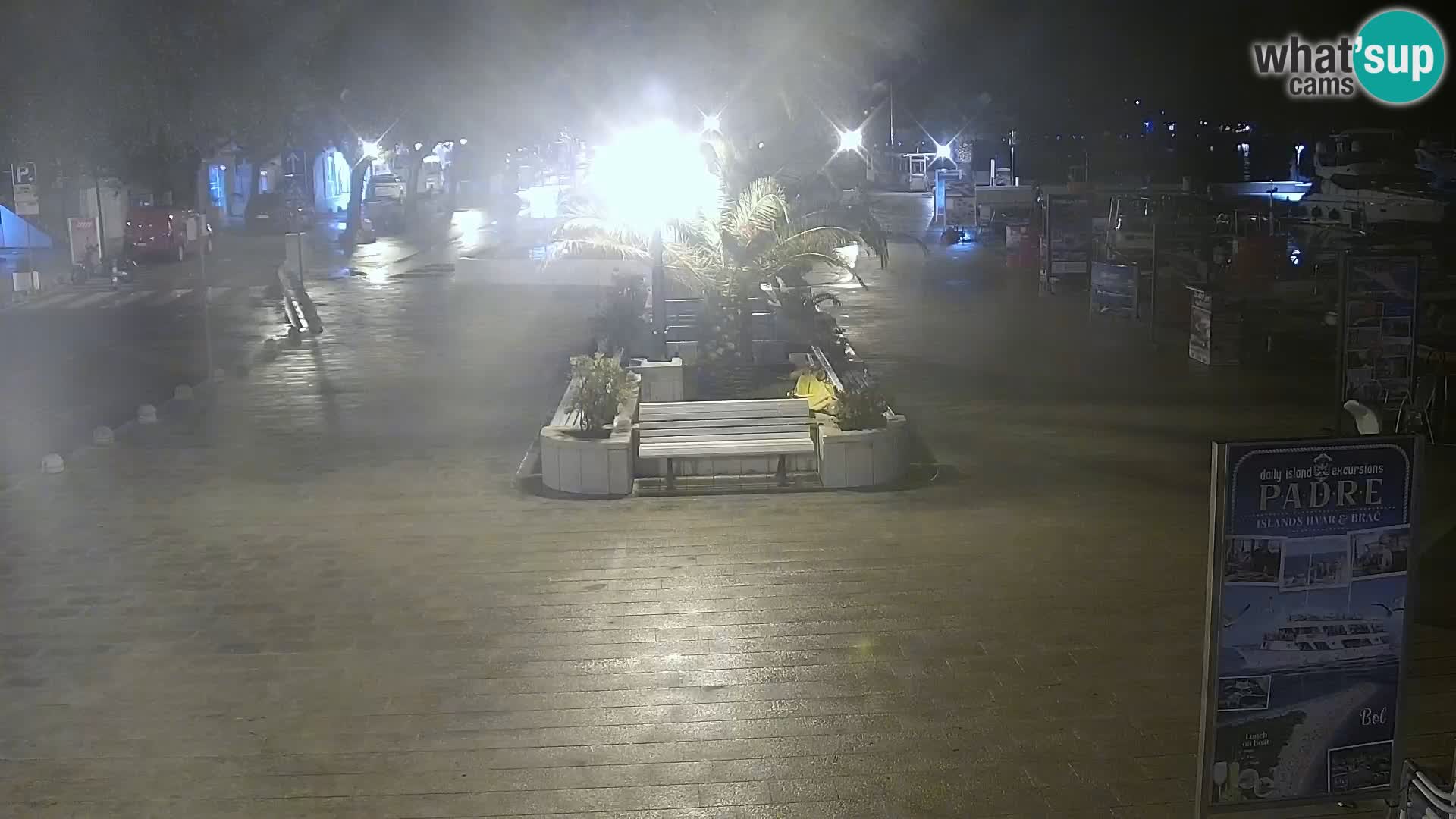 Baška Voda promenade webcam