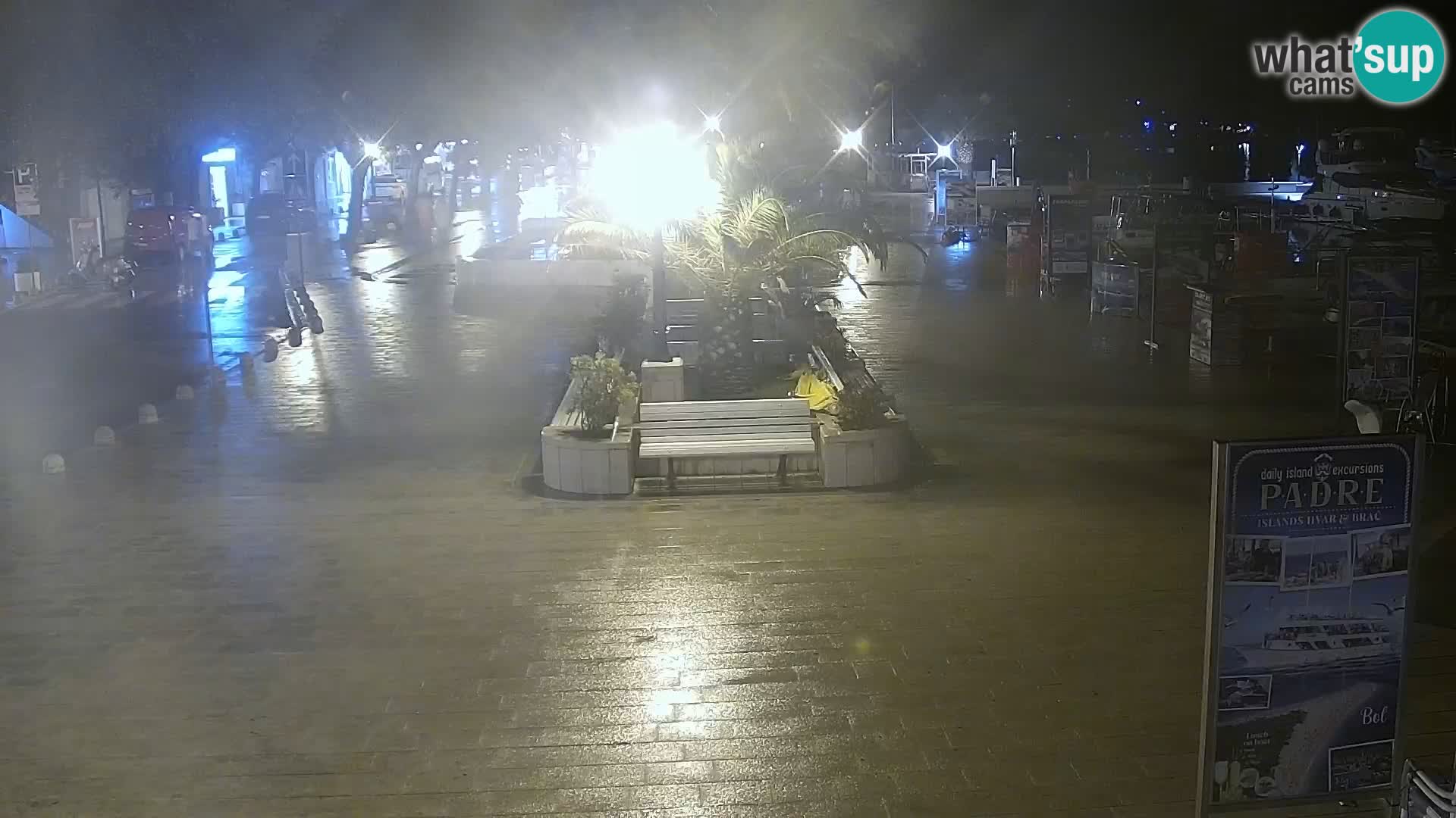 Baška Voda promenade webcam