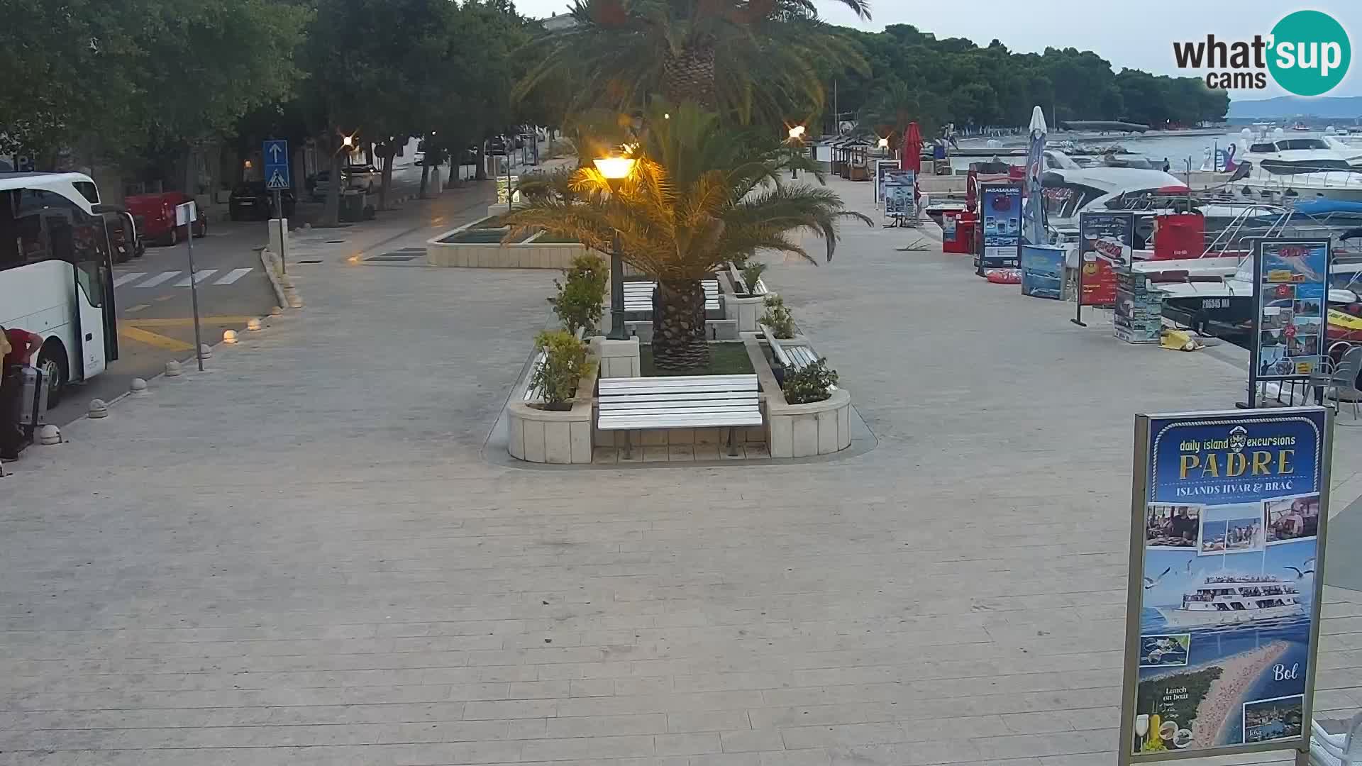 Baška Voda promenade webcam